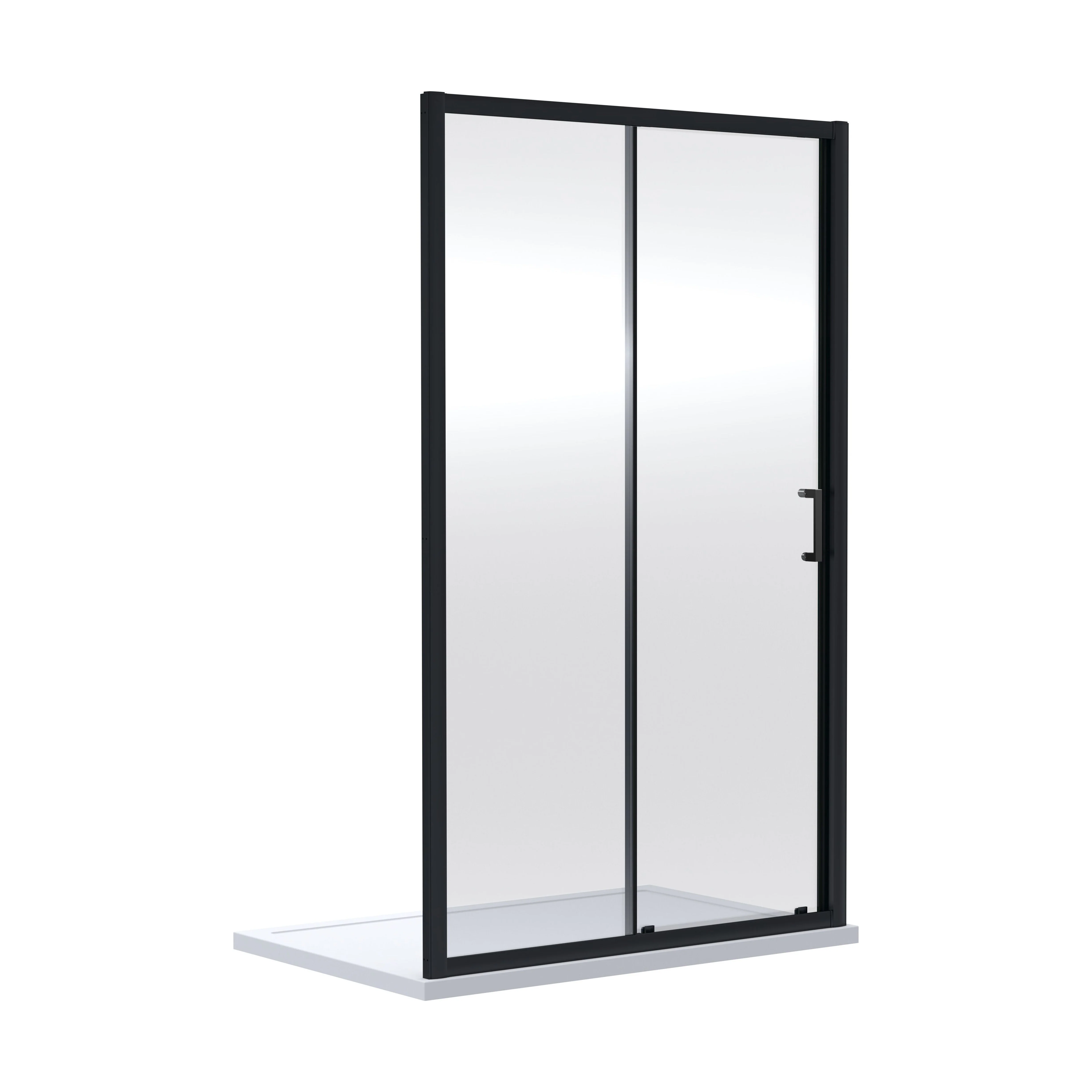 Almington 6mm Toughened Safety Glass Sliding Shower Door - H: 1900mm - Choice of Profile Finish - Image 6