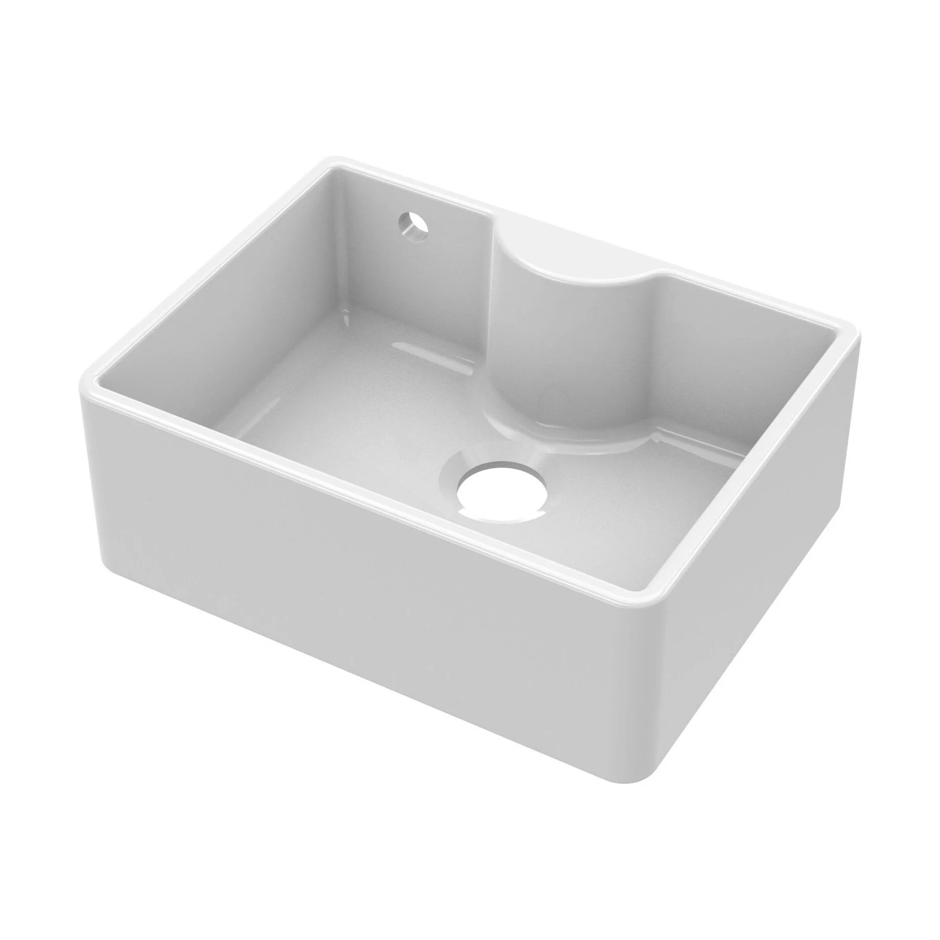 Single Bowl Fireclay Ceramic Butler Kitchen Sink - Variety of Sizes and Features Available - Image 22