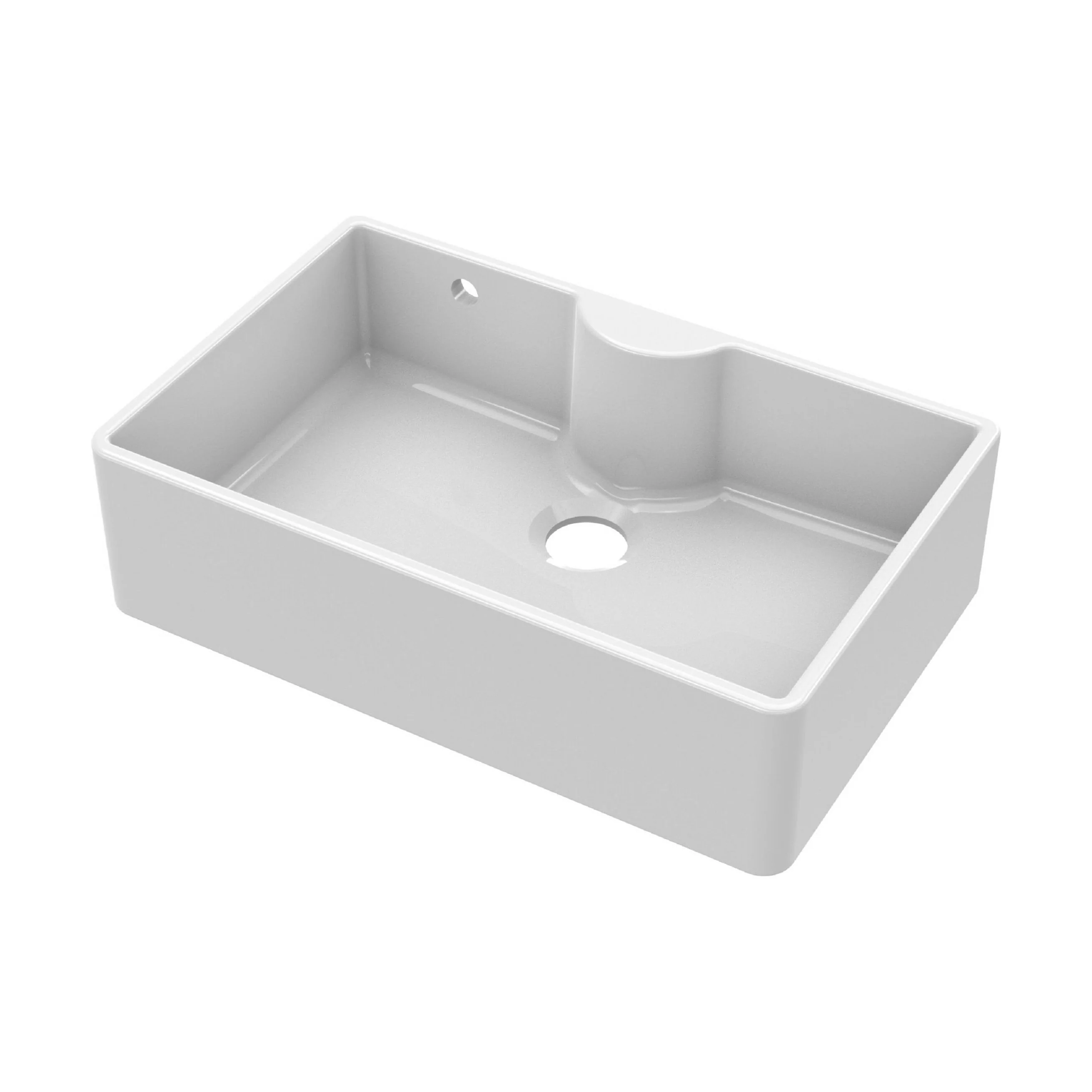 Single Bowl Fireclay Ceramic Butler Kitchen Sink - Variety of Sizes and Features Available - Image 25