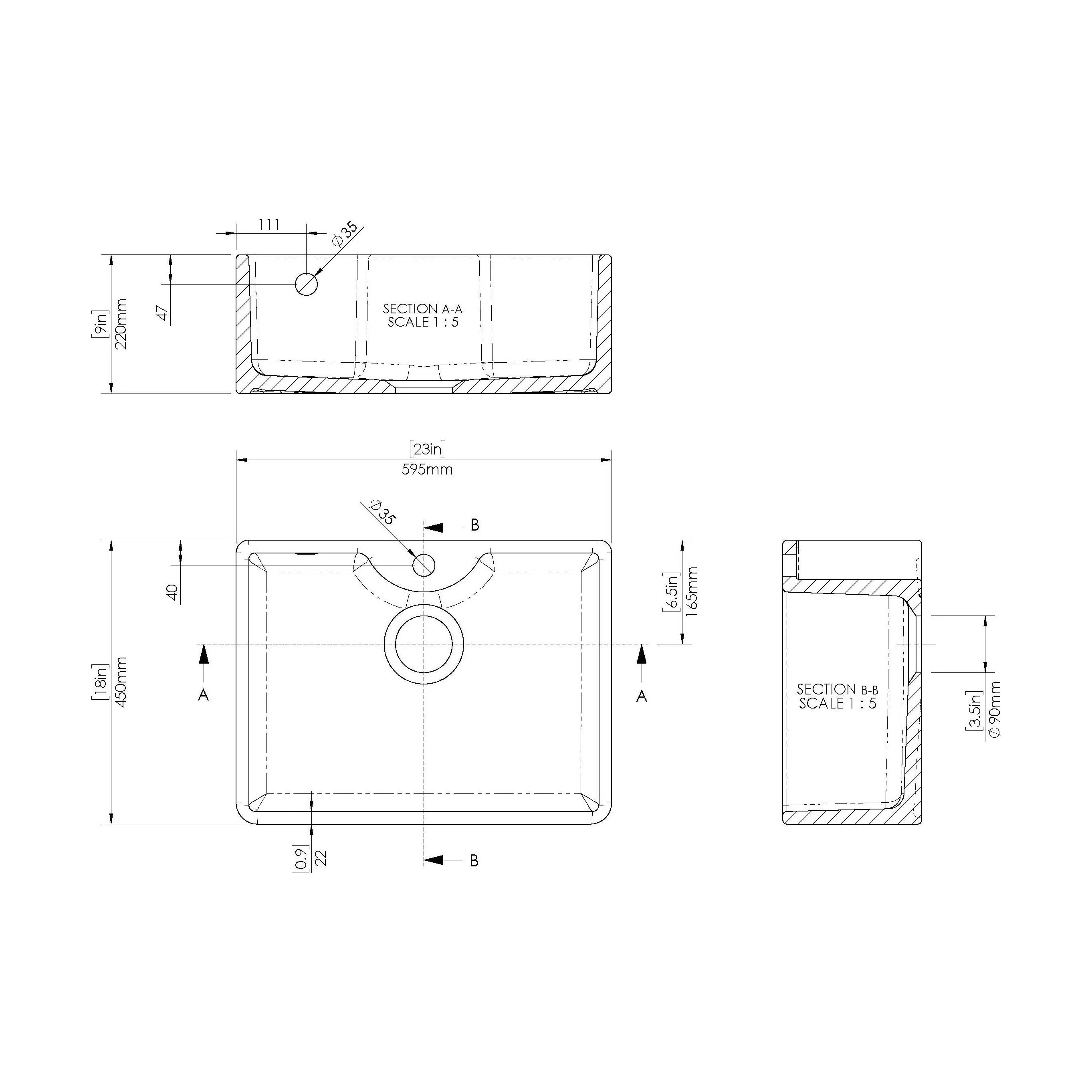 Single Bowl Fireclay Ceramic Butler Kitchen Sink - Variety of Sizes and Features Available - Image 28