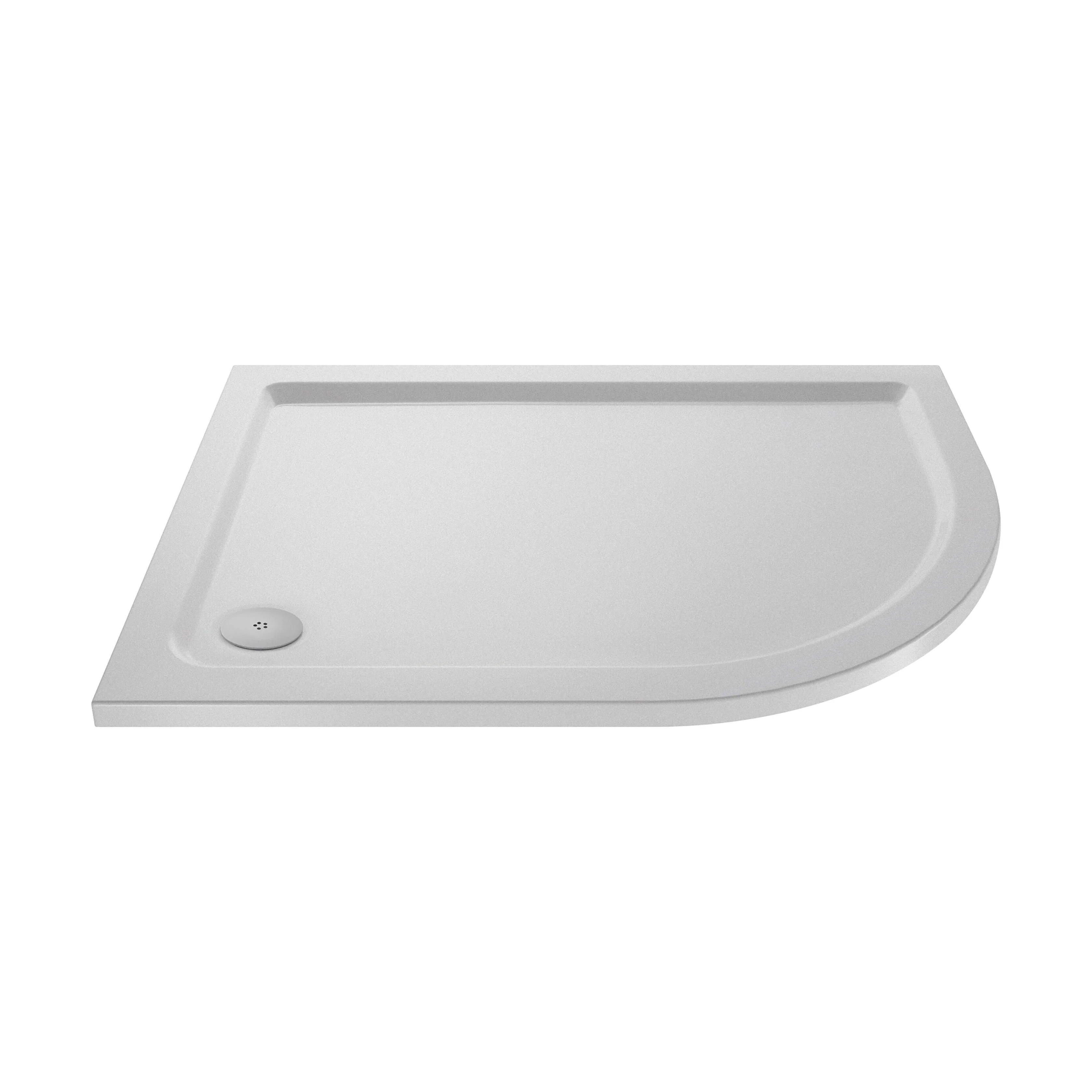 Slip Resistant Slimline Offset Quadrant Shower Tray - Choice of Size and Orientation - Image 6