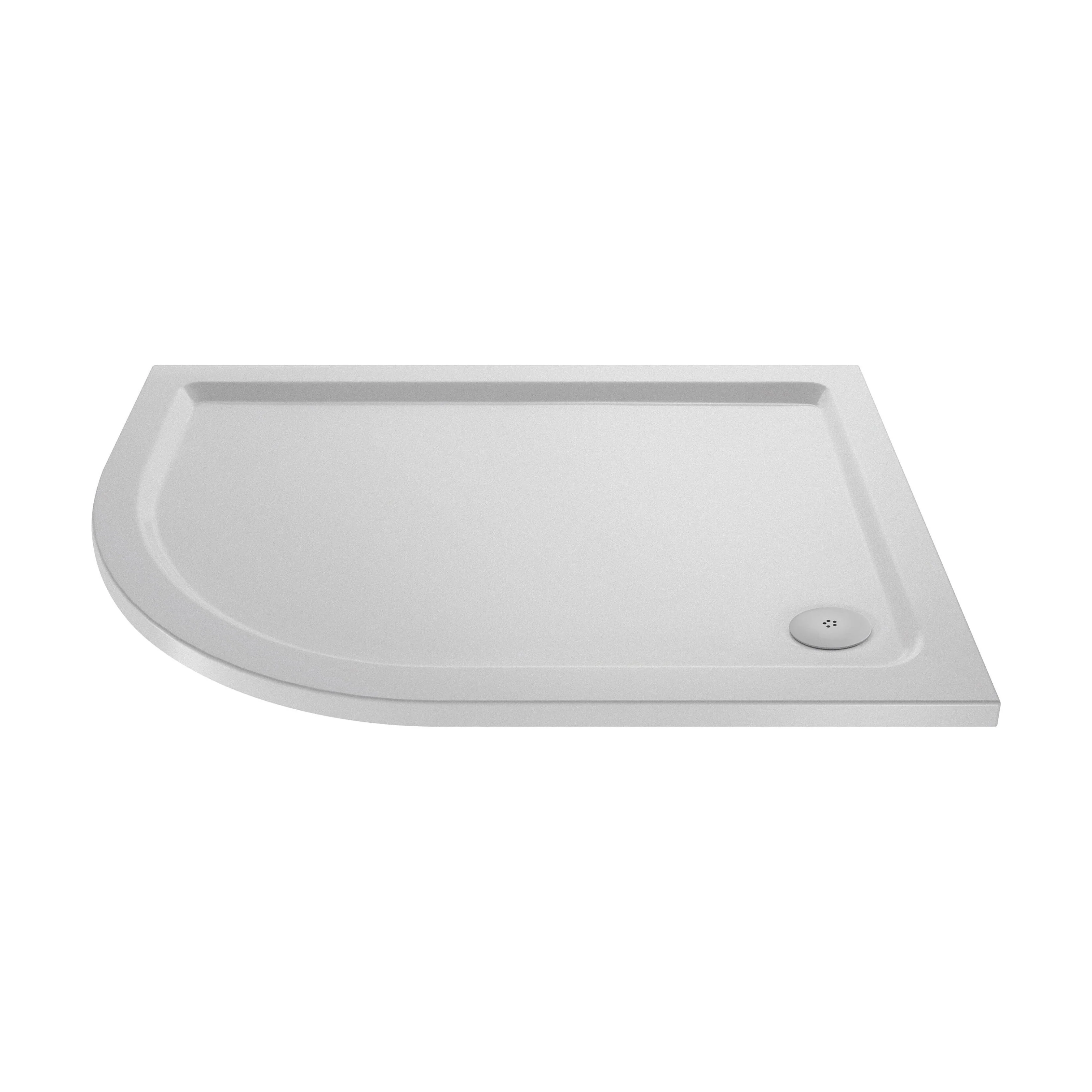 Slip Resistant Slimline Offset Quadrant Shower Tray - Choice of Size and Orientation - Image 9