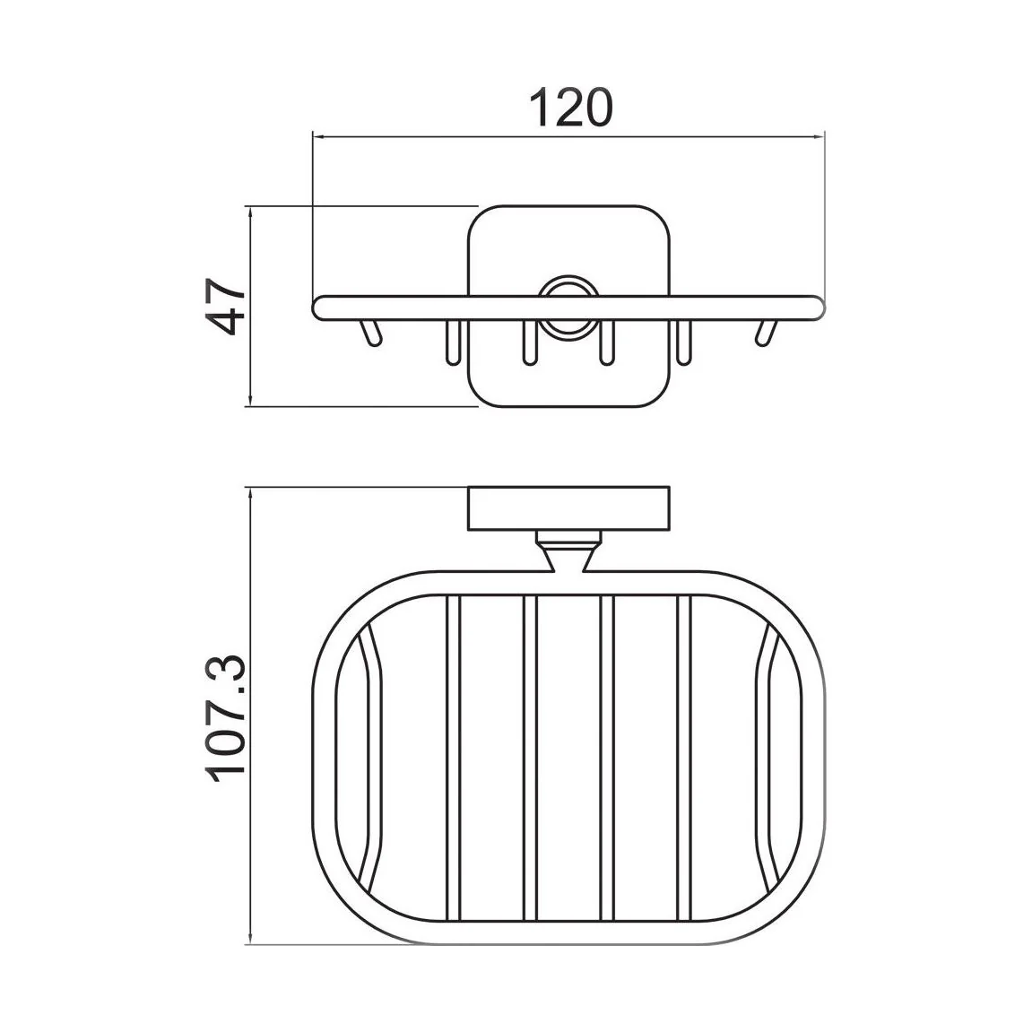 Wall Mounted Bathroom Soap Holder Basket - Choice of Finish - Image 5