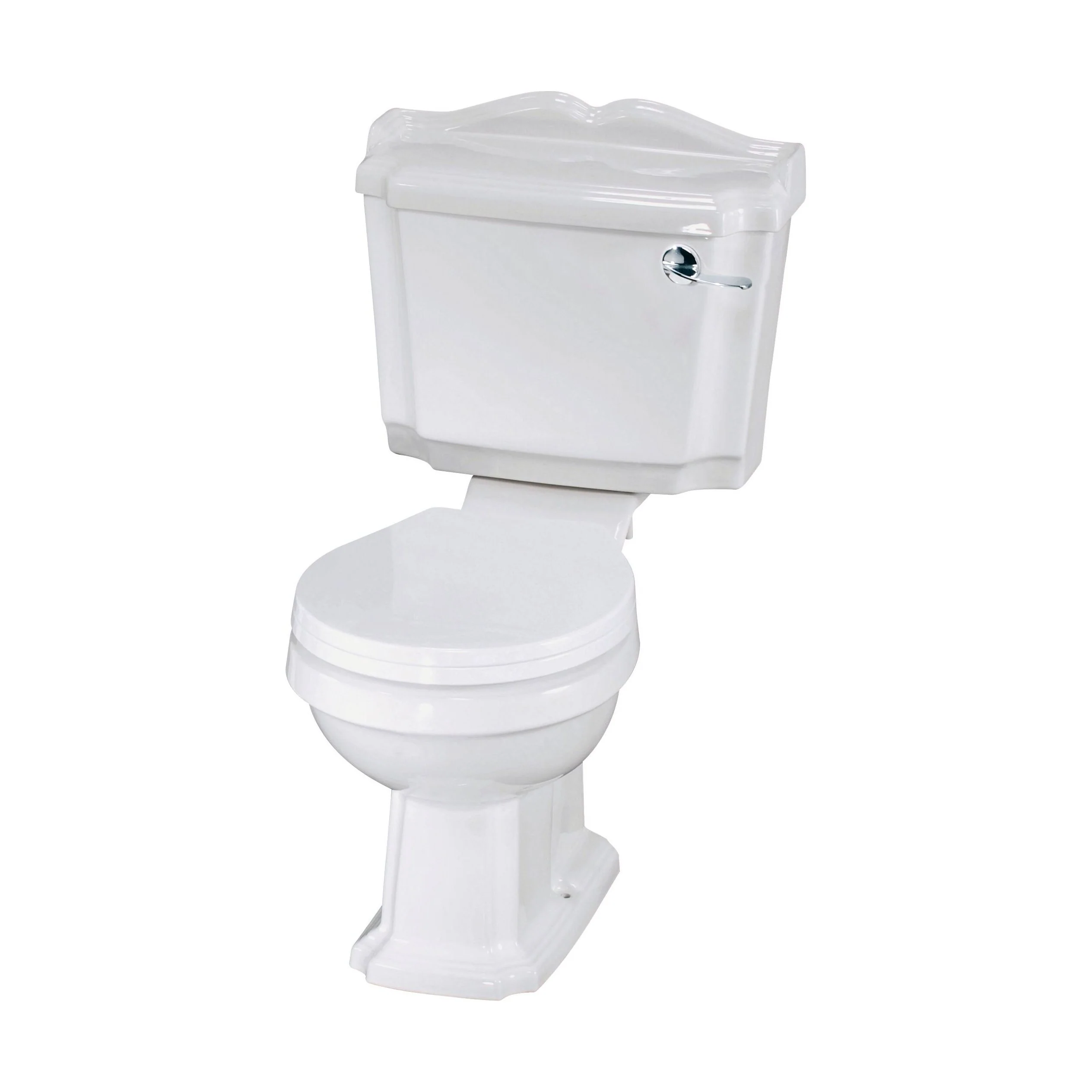 Whitgreave Traditional Close Coupled Toilet and Seat - 885 x 715 x 715mm - Image 5